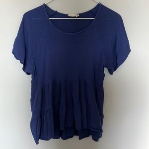 SMALL ALTAR’D STATE BLUE FLOWY TOP